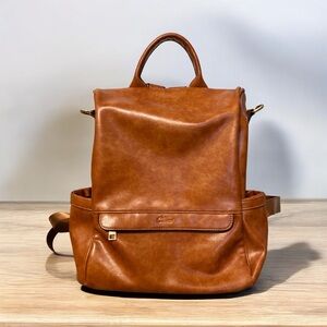 Clucki Leather Backpack Purse